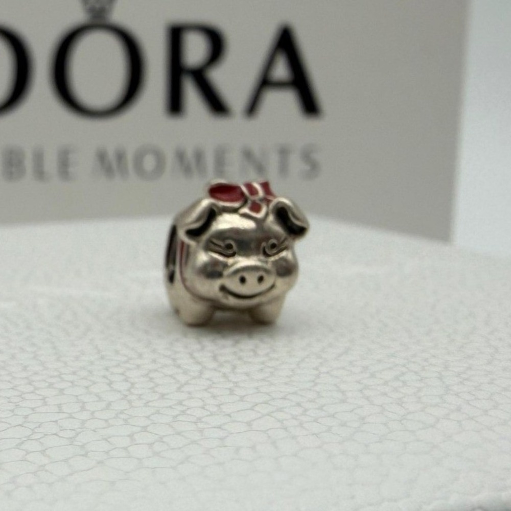 Pandora Lucky Piggy‎ Bank Charm - Sterling Silver S925 - NWT